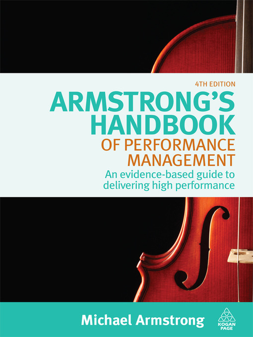 Title details for Armstrong's Handbook of Performance Management by Michael Armstrong - Available